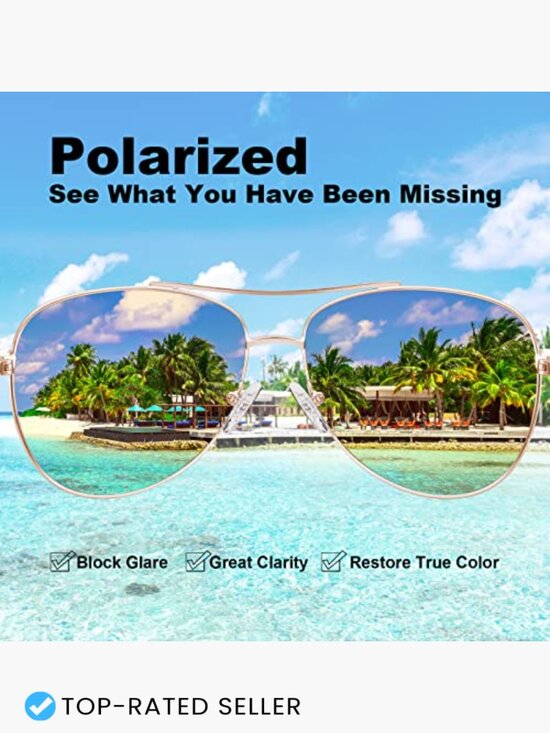Polarized Pilot Sunglasses Elegant Metal Frame UV Protection Classic Chic main image 5